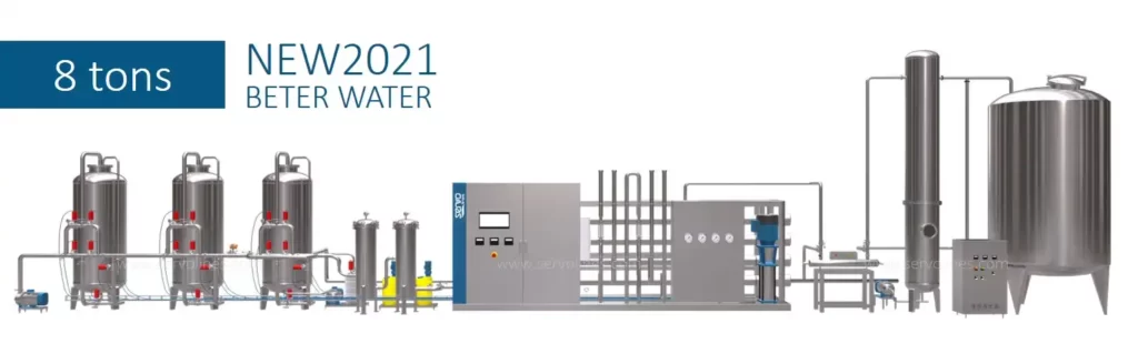 8T/H Reverse Osmosis Water Treatment System