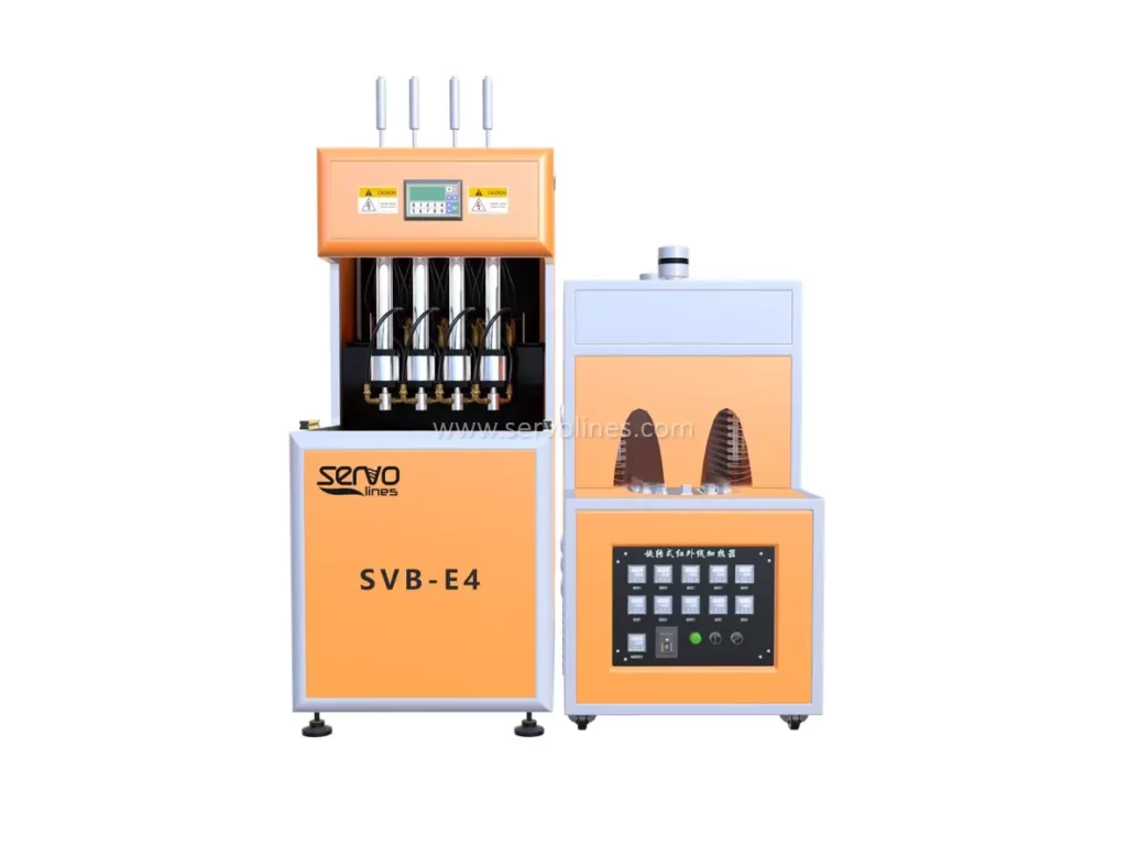 Semi-automatic four cavities PET Bottle blowing line SVB-S4
