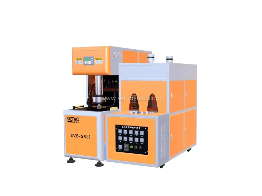 Semi-automatic 5L PET bottle blowing line SVB-S5L1